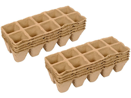 GHIVECE DE TURBA ECOLOGICA PENTRU RASADURI, 10 BUC Flo 90350 Flo - scule electrice si unelte profesionale - BricoMart