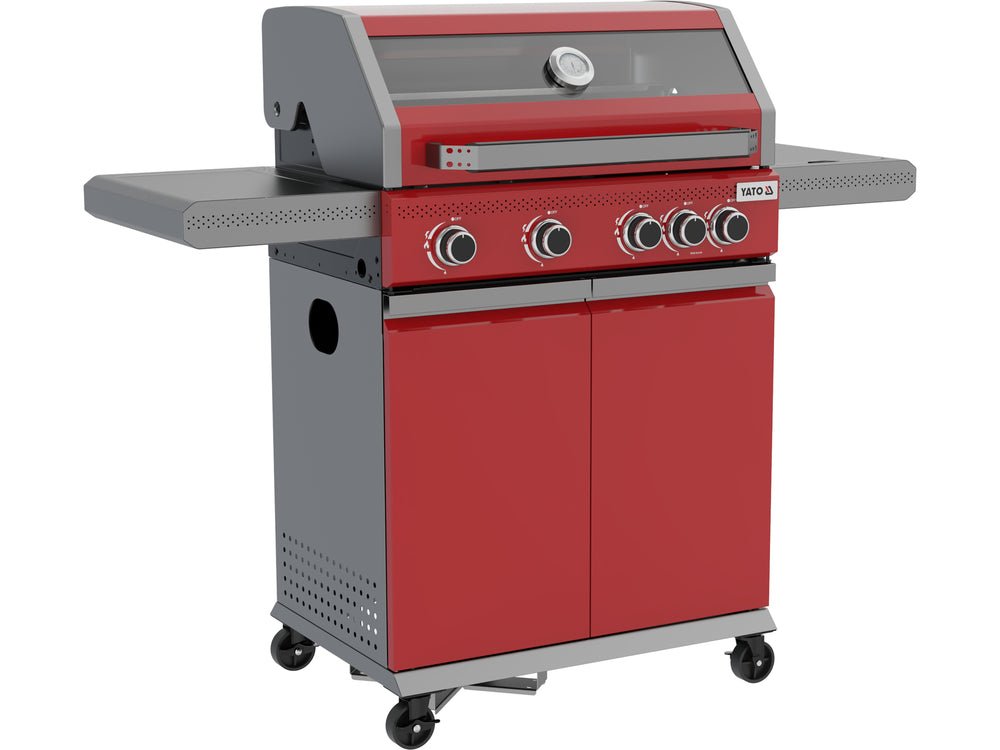 GRATAR GAZ ITAMI 4+1, 14,5KW, ROSU Yato YG - 20034 Yato - scule electrice si unelte profesionale - BricoMart