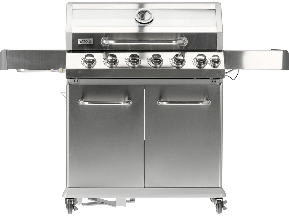 GRATAR PE GAZ ITAMI 6+1 ARZATOARE, 20.5KW, CAPAC CU GEAM Yato YG - 20016 - 82 x 41, 5 cm, 2,2 kW, 144 x 57 x 112cm Yato - scule electrice si unelte profesionale - BricoMart