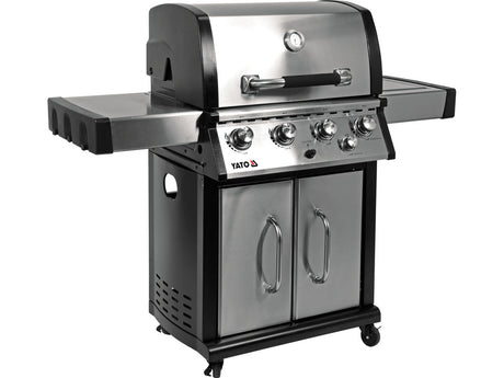 GRATAR PE GAZ YOKATE 4+1, OTEL INOXIDABIL, 17,5KW Yato YG - 20013 - Gratare pe gaz, 3,5kW, 147 x 58 x 127cm, 65 x 46cm Yato - scule electrice si unelte profesionale - BricoMart