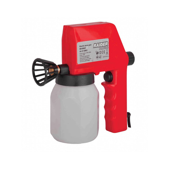 GREEN TOOLS Pistol de vopsit 50W ø0.6mm 600ml RD - ESG01 Pentru vopseluri si lacuri, nu este recomandat la vopseluri pe baza de latex Green Tools - scule electrice si unelte profesionale - BricoMart
