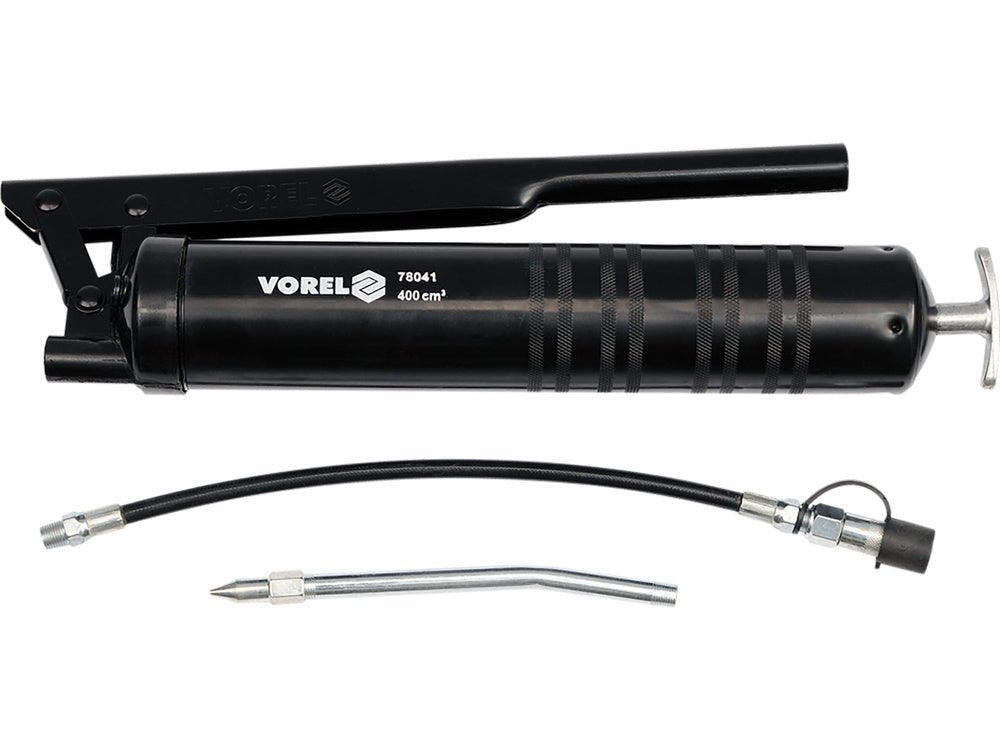 Gresor pneumatic pompa vaselina, Vorel 78041 aluminiu,41 - 69 MPa , 400 CM3 VOREL - scule electrice si unelte profesionale - BricoMart