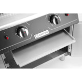 Grill pe gaz cu roca vulcanica si spatiu de depozitare, 6Kw
