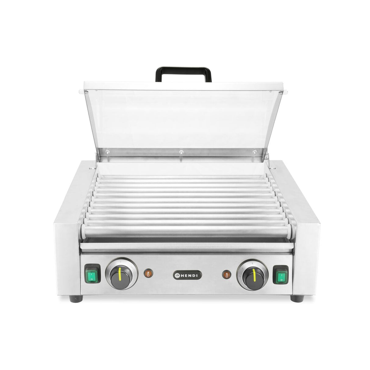Grill rola Hendi cu capac, 11 role, 220-240V/980W, 566x527x(H)259mm