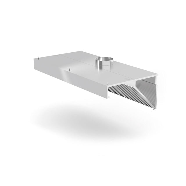 Hota de perete, inclinata, HENDI, Linia Profi, cu iluminare LED, 1200x700x(H)450mm