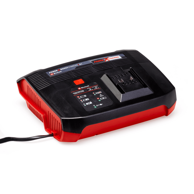 Incarcator original Einhell Power - X - Boostcharger 6 A Power X - Change, Li - Ion, potrivit pentru toate bateriile PXC, mod boost pentru incarcare rapida, afisaj LED de stare Einhell - scule electrice si unelte profesionale - BricoMart