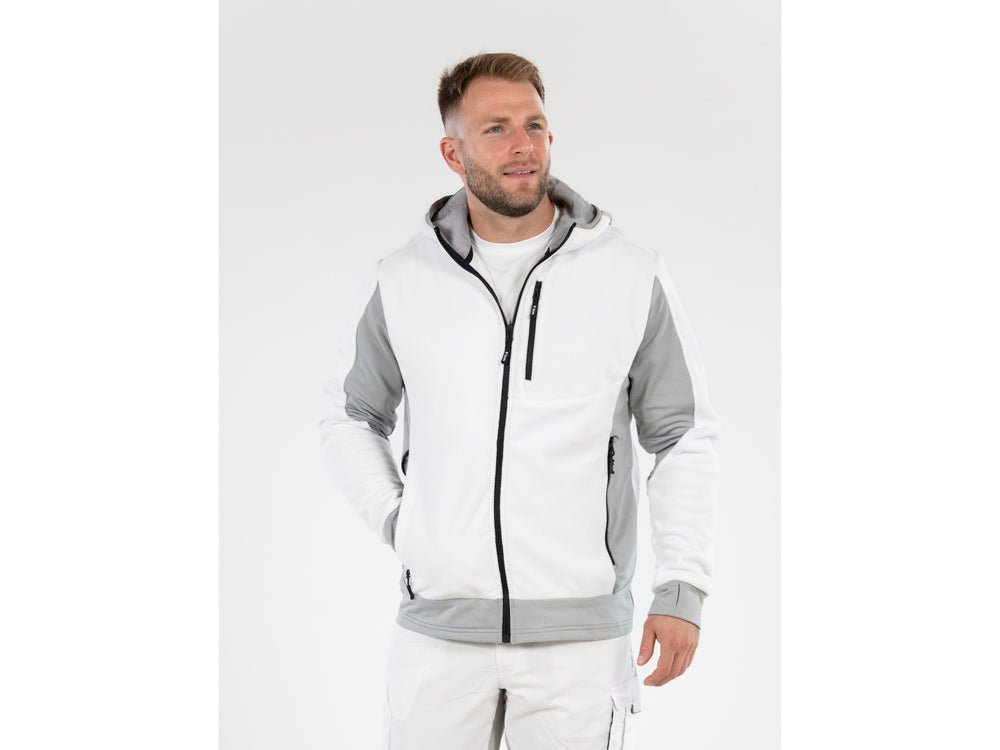 JACHETA FLEECE CU GLUGA SARNA ALBA 2XL Yato YT - 79180 - 300 g, 290 g, rezistent Yato - scule electrice si unelte profesionale - BricoMart