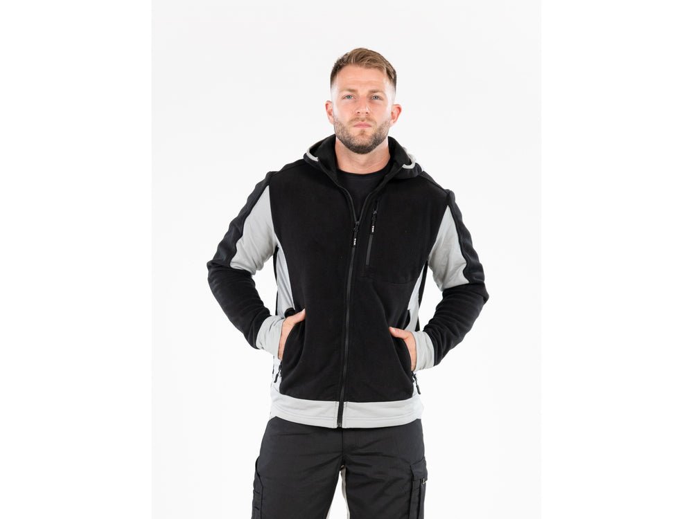 JACHETA FLEECE CU GLUGA SARNA NEAGRU S Yato YT - 79170 - 300 g, 290 g, rezistent Yato - scule electrice si unelte profesionale - BricoMart