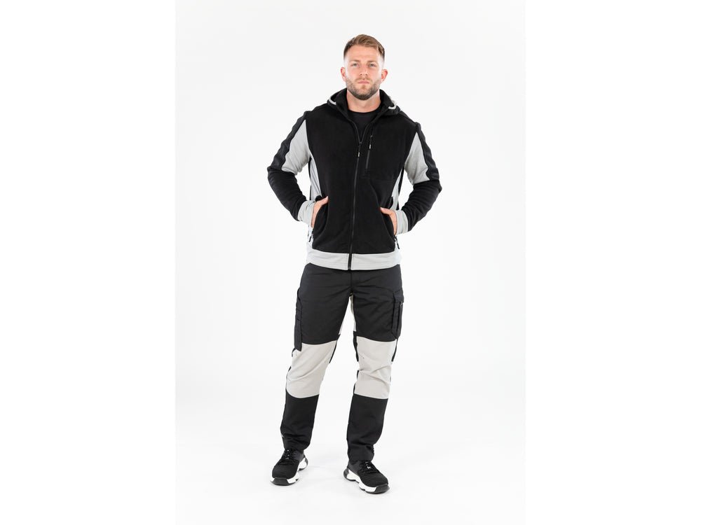 JACHETA FLEECE CU GLUGA SARNA NEAGRU XL Yato YT - 79173 - 300 g, 290 g, rezistent Yato - scule electrice si unelte profesionale - BricoMart
