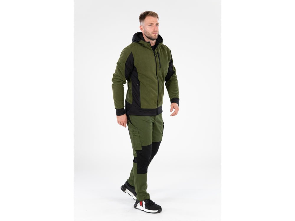 JACHETA FLEECE CU GLUGA SARNA VERDE 3XL Yato YT - 79193 - 300 g, 290 g, rezistent Yato - scule electrice si unelte profesionale - BricoMart