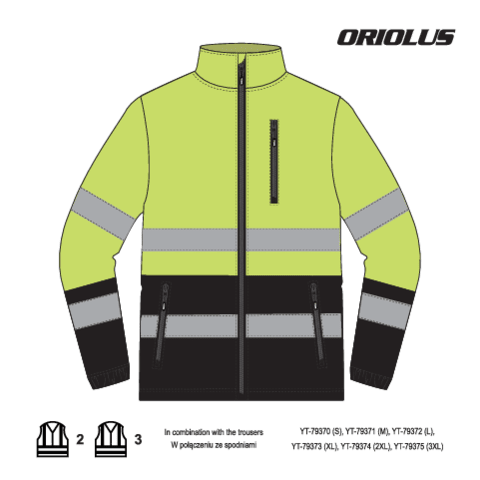 Jacheta polar reflectorizanta oriolus L YATO YT-79390 - imagine 10