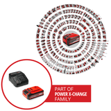 Kit acumulator si incarcator original Einhell 4 Ah PLUS Power X - Change, 1 x acumulator de 18 V 4 Ah, 1 x dispozitiv de incarcare 3 A, timp de incarcare de 75 de minute, potrivit pentru toate dispozitivele Power X - Change Einhell - scule electrice si unelte profesionale - BricoMart