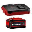 Kit acumulator si incarcator original Einhell cu acumulator de 4–6 Ah si incarcator Boost Power X - Change, Li - Ion, 18 V, timp de incarcare de 60 min, potrivit pentru toate sculele Power X - Change Einhell - scule electrice si unelte profesionale - BricoMart