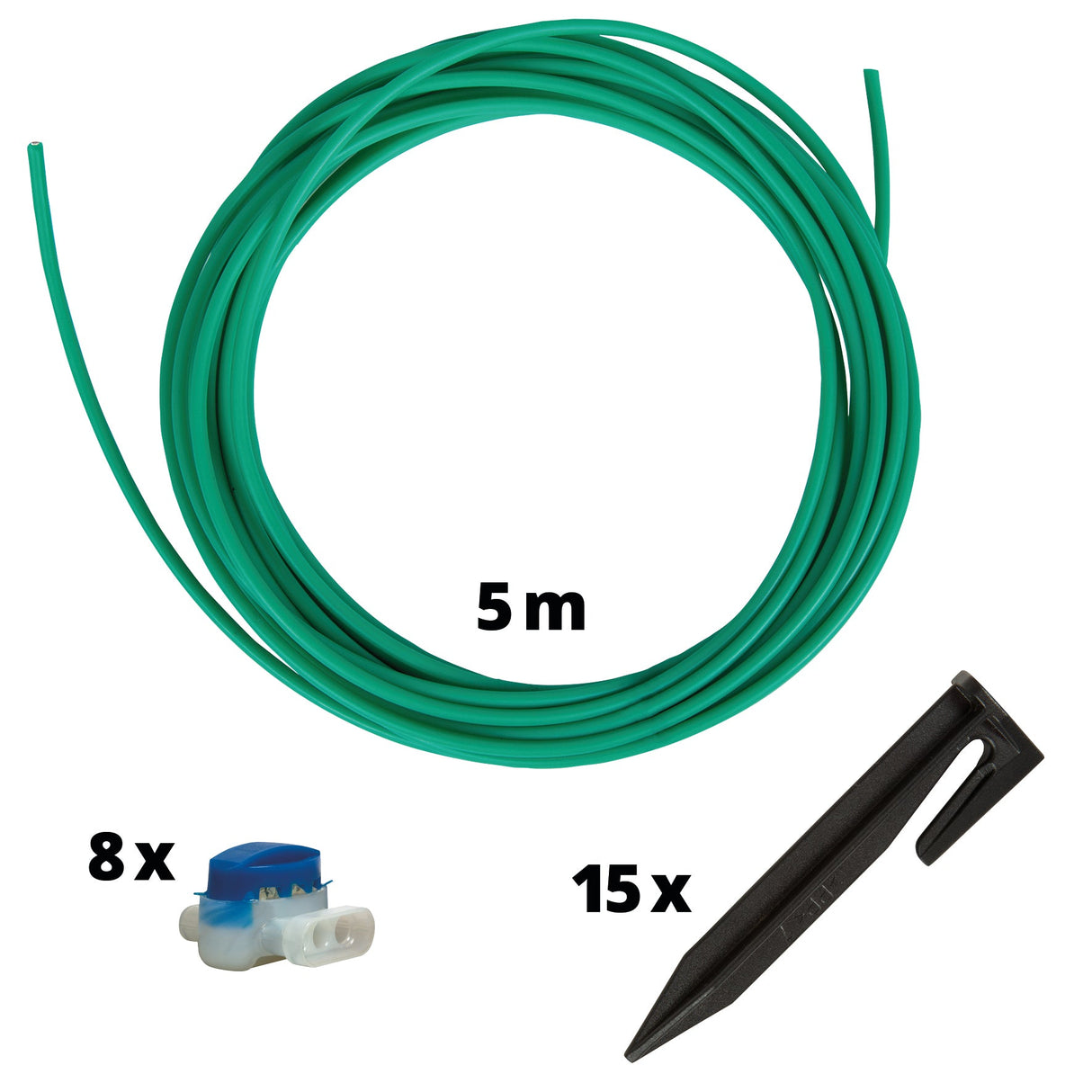 Kit de reparatii original Einhell pentru masini robotizate de tuns iarba, accesorii pentru masini robotizate de tuns iarba, pentru reglarea zonei de tuns iarba si pentru repararea cablului de delimitare, inclusiv blocuri terminale, cablu si cuie Einhell - scule electrice si unelte profesionale - BricoMart