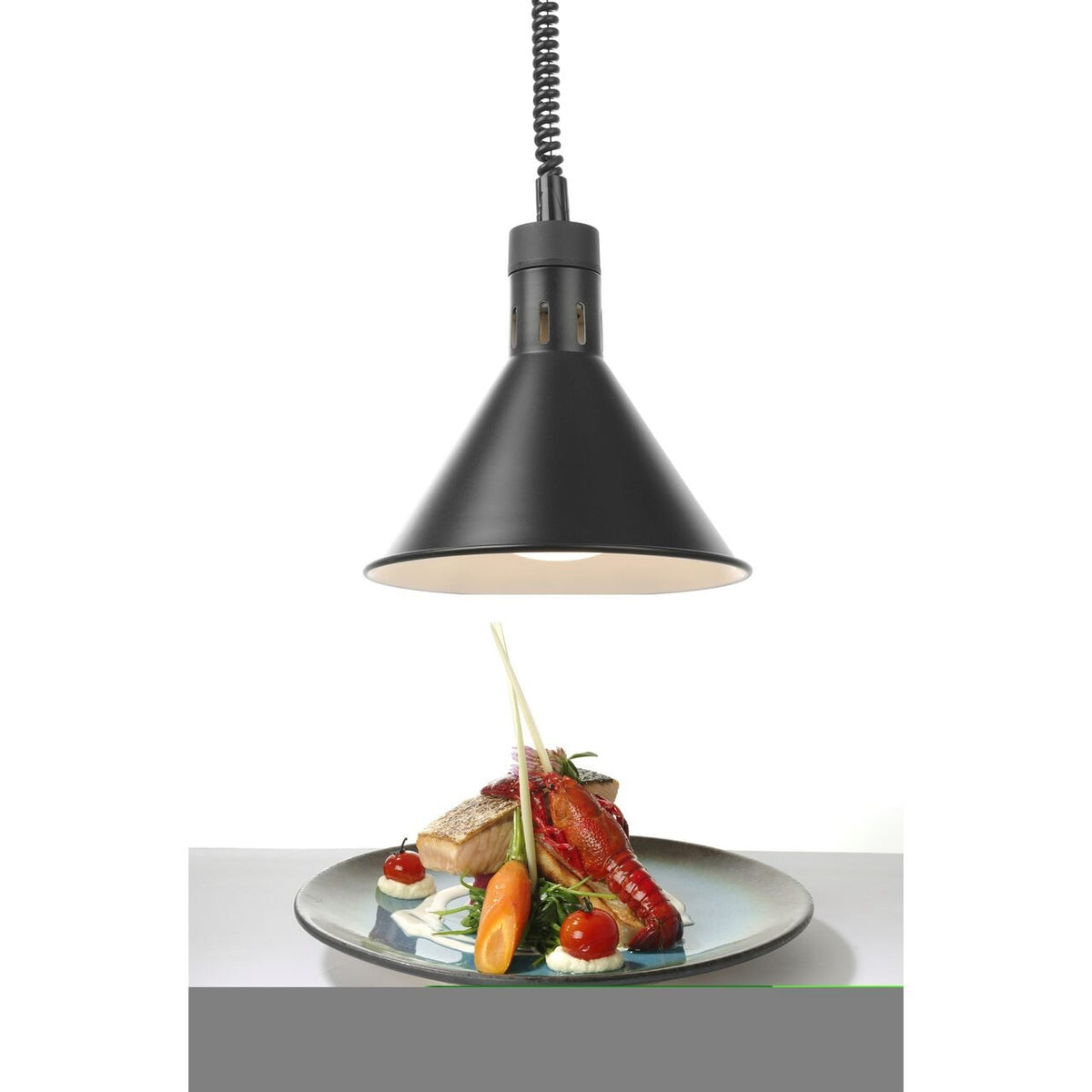Lampa de caldura conica, neagra ø275x(H)250 mm, 230V, 250W