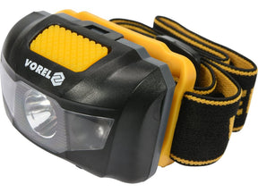 LAMPA DE CAP 1W Vorel 88675 - Lanterna, plastic rezistent, rezistent Vorel - scule electrice si unelte profesionale - BricoMart