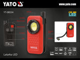 LAMPA DE LUCRU 600LM 3 IN 1 Yato YT - 08554 - 8 W, 600 lm, 300 lm, 150 lm Yato - scule electrice si unelte profesionale - BricoMart