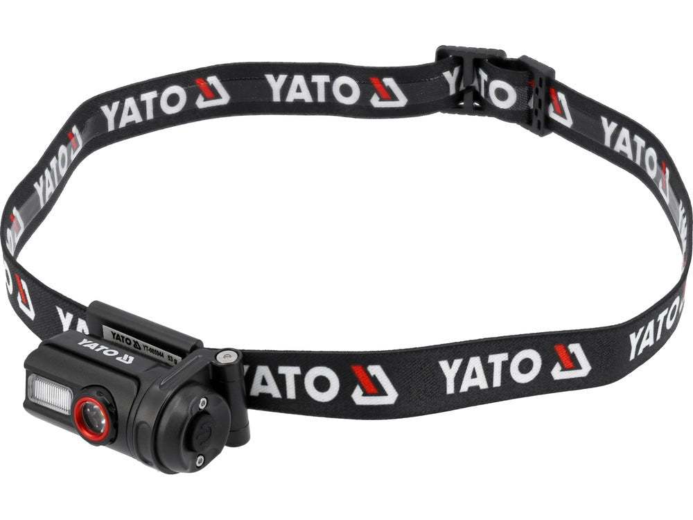 LAMPA FRONTALA CU ACUMULATOR 500LM Yato YT - 085944 - 500 lm, 85 m, 5 W, 200 lm Yato - scule electrice si unelte profesionale - BricoMart
