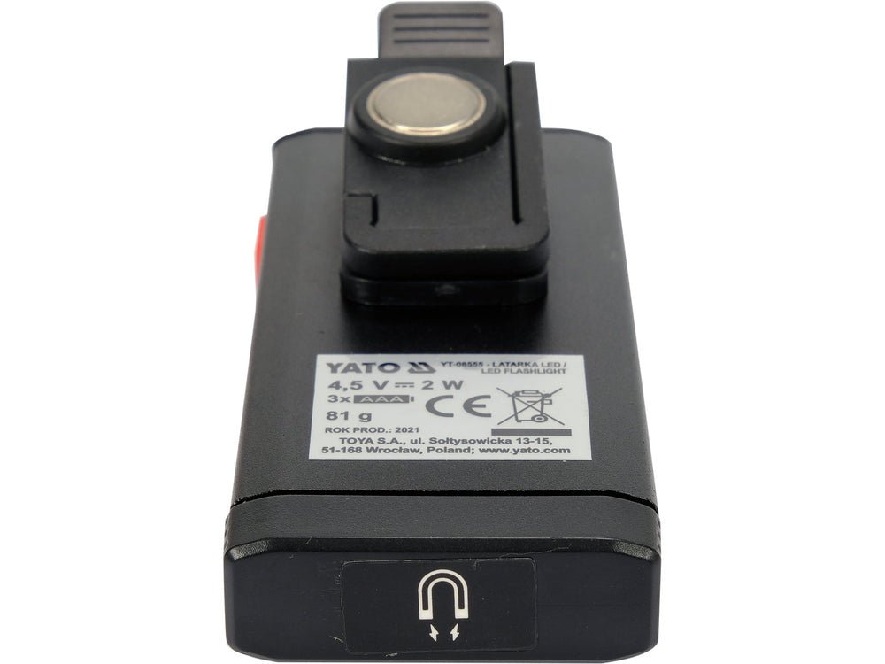LANTERNA 200LM, 3XAAA Yato YT - 08555 - 200 lm, 30 m, 2 W, 70 lm Yato - scule electrice si unelte profesionale - BricoMart