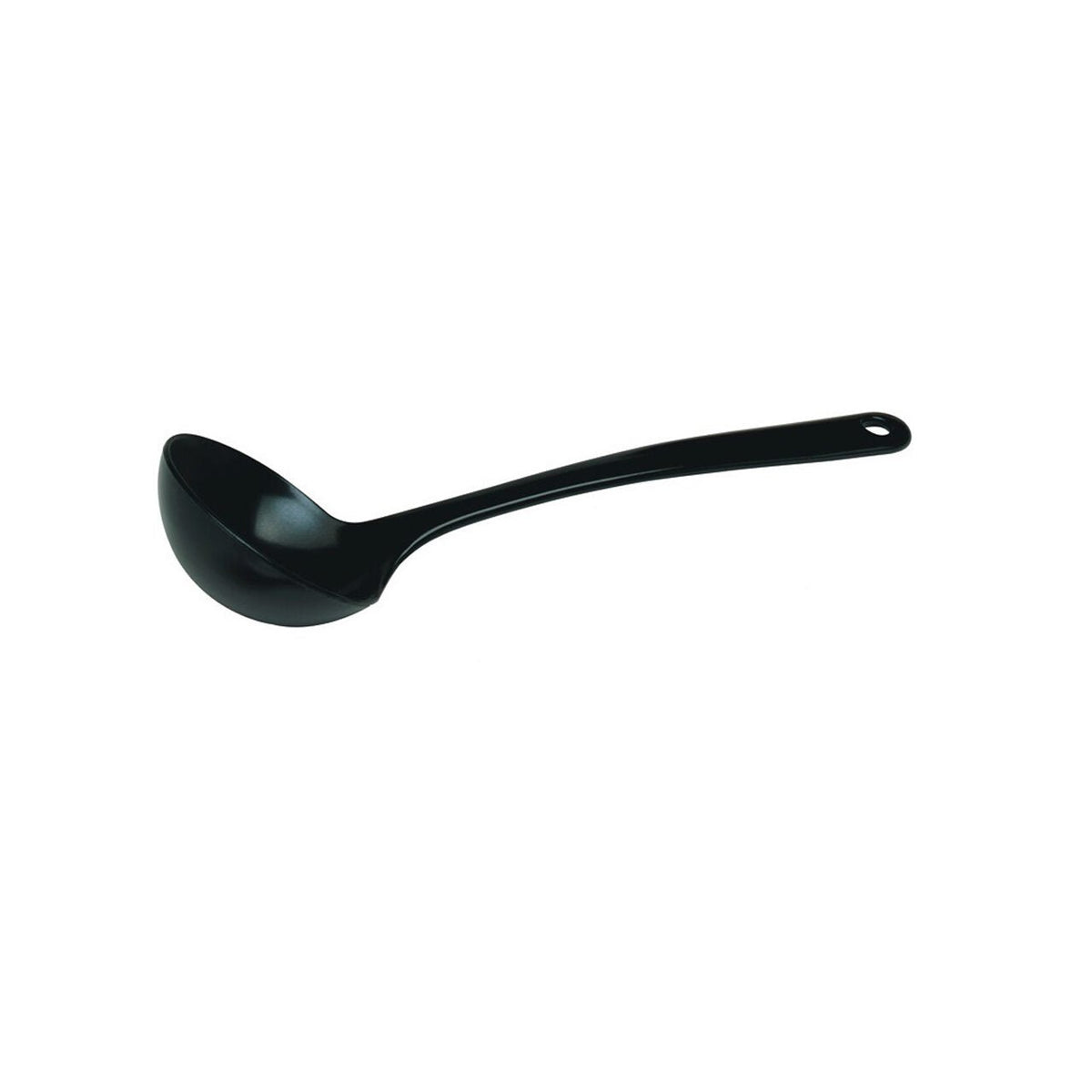 Lingura servire adanca / polonic, Hendi, 30 cm, 140 ml, plastic negru rezistent termic