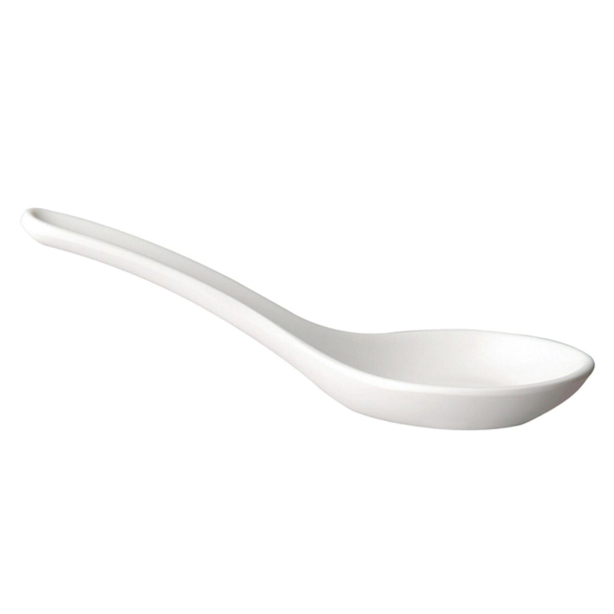 Lingurita din melamina pentru aperitive, Hendi, alb, 130x45mm