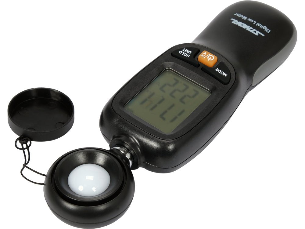 LUXMETRU CU TERMOMETRU PENTRU TEMPERATURA AMBIENTALA Sthor 81713 - 9,9°, 49,9°, 1°, 36mm Sthor - scule electrice si unelte profesionale - BricoMart