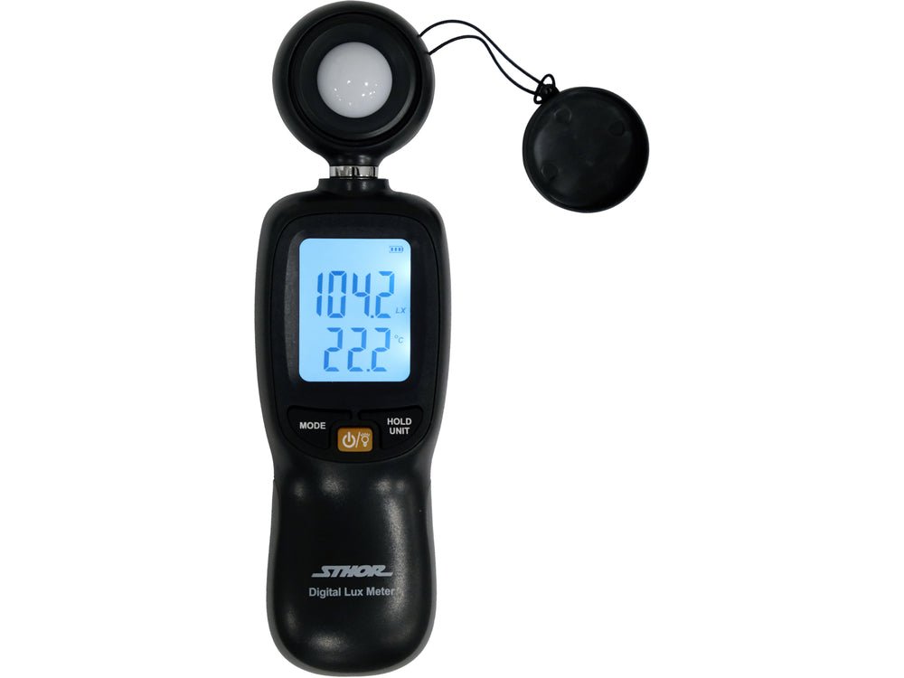 LUXMETRU CU TERMOMETRU PENTRU TEMPERATURA AMBIENTALA Sthor 81713 - 9,9°, 49,9°, 1°, 36mm Sthor - scule electrice si unelte profesionale - BricoMart