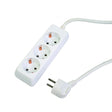 MAKALON Prelungitor 3 prize 1.5mx1.5mm fara intrerupator Corp alb si cablu Makalon - scule electrice si unelte profesionale - BricoMart