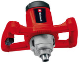 Malaxor/Mixer de vopsea si mortar Einhell TC - MX 1200 E, 1.200 W, 680 min - 1, aparat compact cu 1 viteza pentru amestecarea materialelor vascoase, electronica de control al vitezei, manere ergonomice, filet M14, inclusiv agitator pentru M Einhell - scule electrice si unelte profesionale - BricoMart