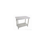 Masa de lucru centrala cu polita, Hendi, inox, 1800x600x(H)850 mm, blat de lucru si polita inferioara ranforsate