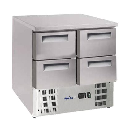 Masa frigorifica cu 4 sertare si unitate inferioara, Arktic  247L, 900x700x(H)850mm