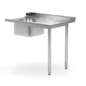 Masa prespalare cu o cuva pe stanga, pentru masina de spalat 1200x600x(H)850 mm, atasare pe partea dreapta