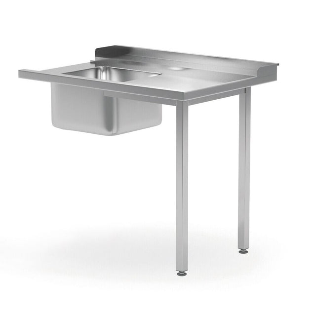 Masa prespalare cu o cuva pe stanga, pentru masina de spalat 1200x600x(H)850 mm, atasare pe partea dreapta