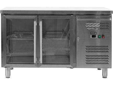 MASA RECE 282L, 2 USI DIN STICLA Yato YG - 05252 - Lazi frigorifice, 1360 x 700 mm, 910 mm, 330 x 530 mm Yato - scule electrice si unelte profesionale - BricoMart