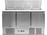 MASA RECE PENTRU SALATE, 3 USI + CAPAC, 368L Yato YG - 05290 - Lazi frigorifice pentru salate, 1365x700x876mm, 240 W, 240V Yato - scule electrice si unelte profesionale - BricoMart