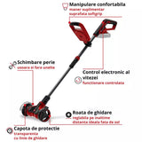 Masina de curatat rosturi pe acumulator Einhell GE-CC 18/110 Li E-Solo Power X-Change,18 V, bara telescopica, maner suplimentar, roata de ghidare reglabila, inclusiv 2 perii, fara baterie - imagine 4