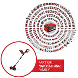 Masina de curatat rosturi pe acumulator Einhell GE-CC 18/110 Li E-Solo Power X-Change,18 V, bara telescopica, maner suplimentar, roata de ghidare reglabila, inclusiv 2 perii, fara baterie - imagine 3