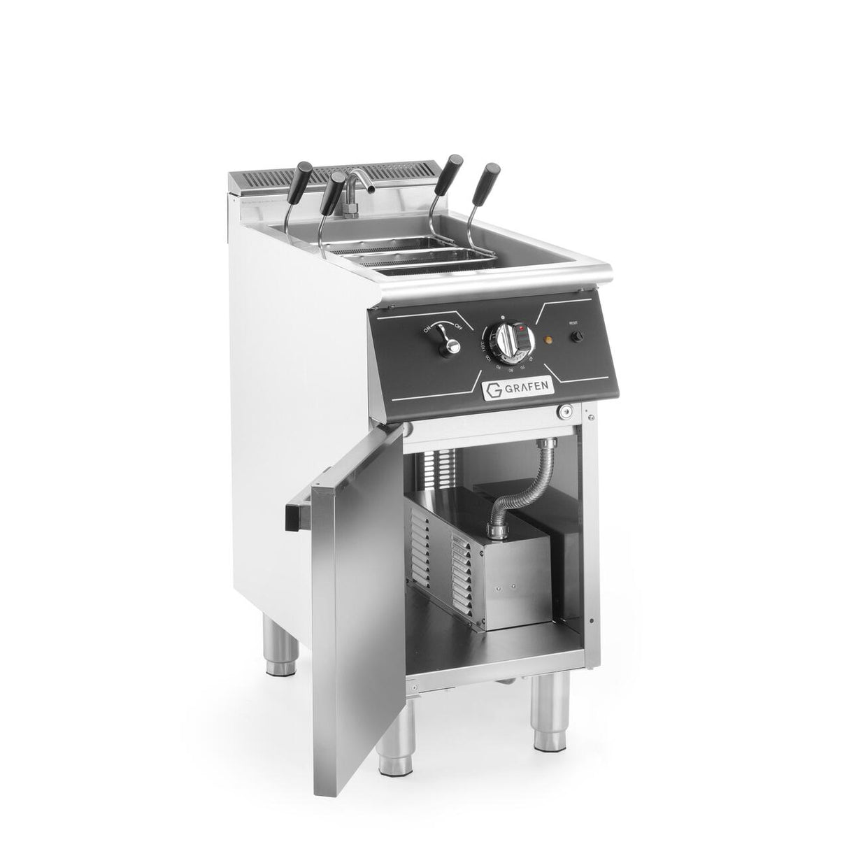 Masina de fiert paste cu spatiu de depozitare, 6kw, 400V,400x700x(H)850+90 mm