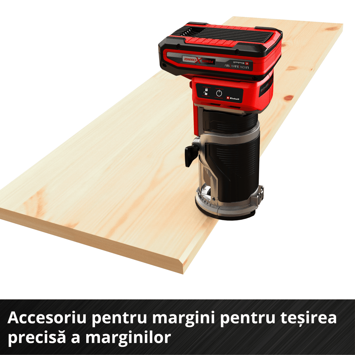 Masina de frezat pe acumulator Einhell Professional TP - ET 18 Li BL - Solo Power X - Change, 18V, Li - ion, inaltime cursa 40 mm, motor fara perii, livrare fara acumulator sau incarcator Einhell - scule electrice si unelte profesionale - BricoMart