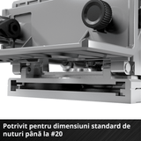 Masina de frezat pentru dibluri din lemn/biscuitorpe acumulator Einhell TE - BJ 18 Li - Solo Power X - Change (18 V, Li - ion, reglare infinita a unghiului/inaltimii, reglare a adancimii in 6 trepte, fara acumulator sau incarcator Einhell - scule electrice si unelte profesionale - BricoMart