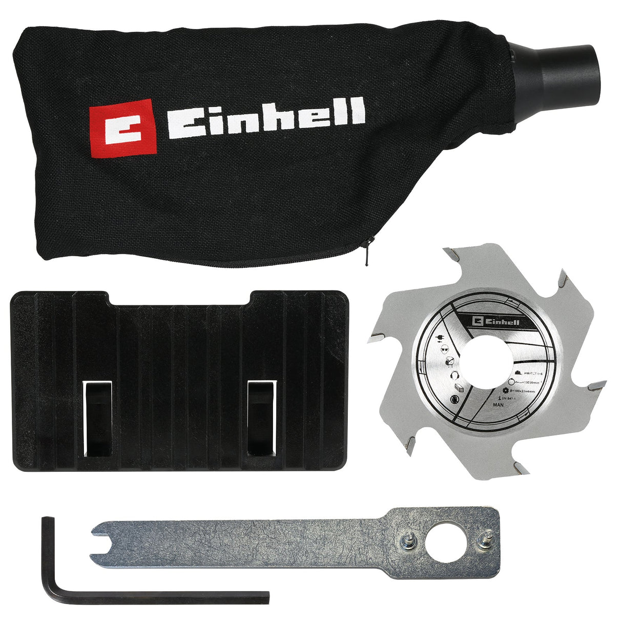 Masina de frezat pentru dibluri din lemn/biscuitorpe acumulator Einhell TE - BJ 18 Li - Solo Power X - Change (18 V, Li - ion, reglare infinita a unghiului/inaltimii, reglare a adancimii in 6 trepte, fara acumulator sau incarcator Einhell - scule electrice si unelte profesionale - BricoMart