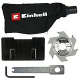 Masina de frezat pentru dibluri din lemn/biscuitorpe acumulator Einhell TE - BJ 18 Li - Solo Power X - Change (18 V, Li - ion, reglare infinita a unghiului/inaltimii, reglare a adancimii in 6 trepte, fara acumulator sau incarcator Einhell - scule electrice si unelte profesionale - BricoMart