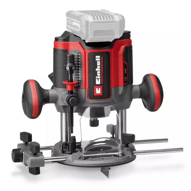 Masina de frezat profesionala fara fir Einhell TP-RO 18/55 Li BL - Solo Power X-Change, 18 V, inaltime cursa 55 mm, motor brushless, incl. ghidaj paralel si unelte, fara baterie sau incarcator - imagine 1