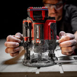 Masina de frezat profesionala fara fir Einhell TP-RO 18/55 Li BL - Solo Power X-Change, 18 V, inaltime cursa 55 mm, motor brushless, incl. ghidaj paralel si unelte, fara baterie sau incarcator - imagine 8