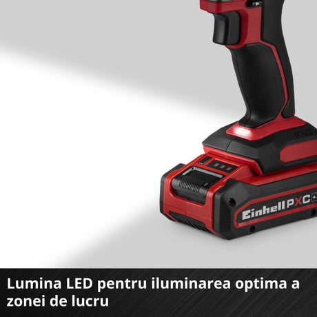 Masina de gaurit cu acumulator Einhell TC-CD 18/38 Li - Solo Power X-Change, 18 V, 38 Nm, mandrina de 10 mm, 21+1 setari de cuplu, lumina LED, fara baterie - imagine 8