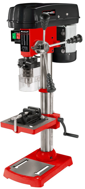 Masina de gaurit cu coloana Einhell TC - BD 630, 630 W, max. 2.450 rpm, 12 setari, adancime max. de gaurire 60 mm, mandrina MK2, opritor de adancime reglabil, masa de gaurit cu functie de inclinare si pivotare, incl. menghina Einhell - scule electrice si unelte profesionale - BricoMart