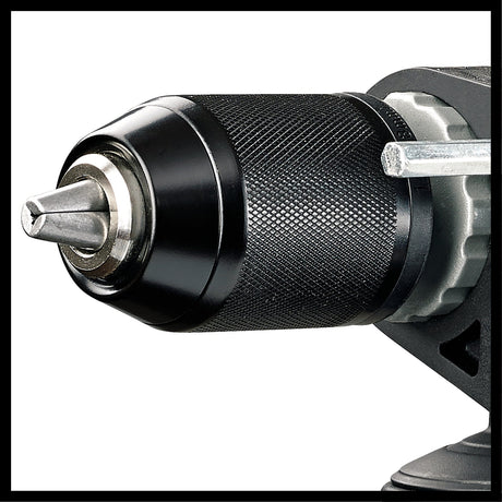 Masina de gaurit si insurubat (bormasina) cu impact Einhell TE - ID 650 E, 650 W, mandrina metalica de calitate, rotatie in ambele sensuri, opritor de adancime pentru gaurire in metal, blocare a axului „press&lock” Einhell - scule electrice si unelte profesionale - BricoMart
