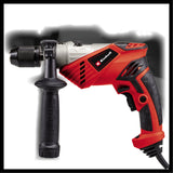 Masina de gaurit si insurubat (bormasina) cu impact Einhell TE - ID 650 E, 650 W, mandrina metalica de calitate, rotatie in ambele sensuri, opritor de adancime pentru gaurire in metal, blocare a axului „press&lock” Einhell - scule electrice si unelte profesionale - BricoMart