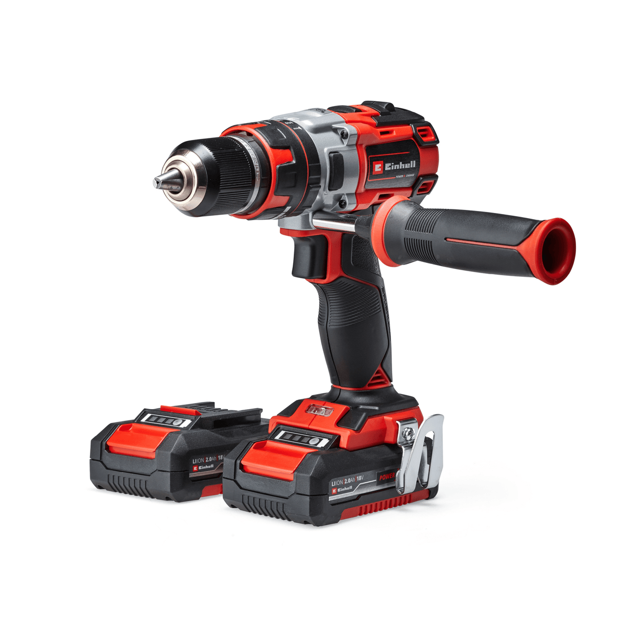 Masina de gaurit si insurubat (bormasina) cu impact pe acumulator Einhell Professional TP - CD 18 Li - i BL Kit Power X - Change, 18 V, motor fara perii, incl. 2 baterii PXC de 2,0 Ah si incarcator Einhell - scule electrice si unelte profesionale - BricoMart
