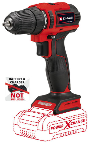 Masina de gaurit si insurubat (bormasina) pe acumulator Einhell TE - CD 18/40 Li BL - Solo Power X - Change, Li - ion, 18 V, 40 Nm, motor fara perii, electronica de control al vitezei, se livreaza fara acumulator sau incarcator Einhell - scule electrice si unelte profesionale - BricoMart